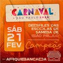 Carnaval de São Paulo 2026 - Arquibancadas - Campeãs